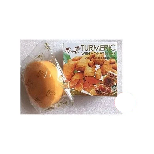 Soft7 Turmeric & Honey Soap – Smooth-Texture Cleansing Bar - Image 2