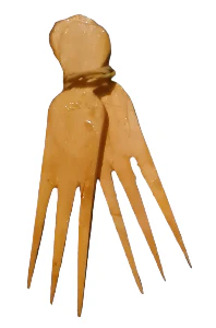 Wooden Cutting Comb – African 3-Tail Hair Parting Comb